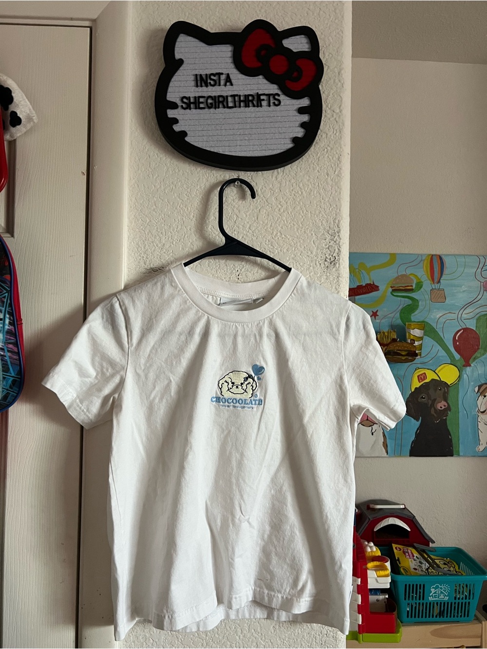 chocoolate graphic baby tee